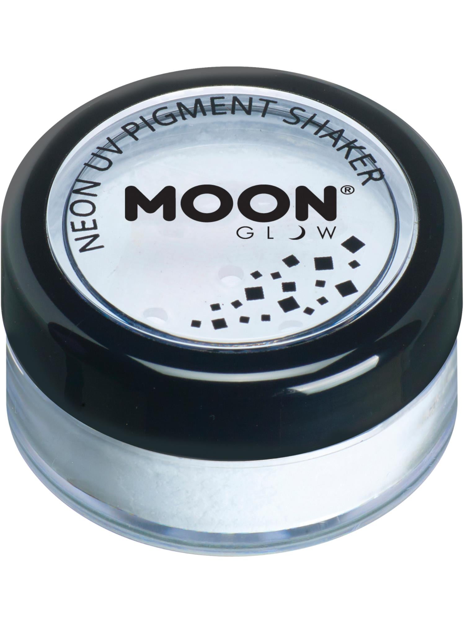 Moon Creations Glow Intense Neon UV Pigment Shakers, White, Single, 4.2g