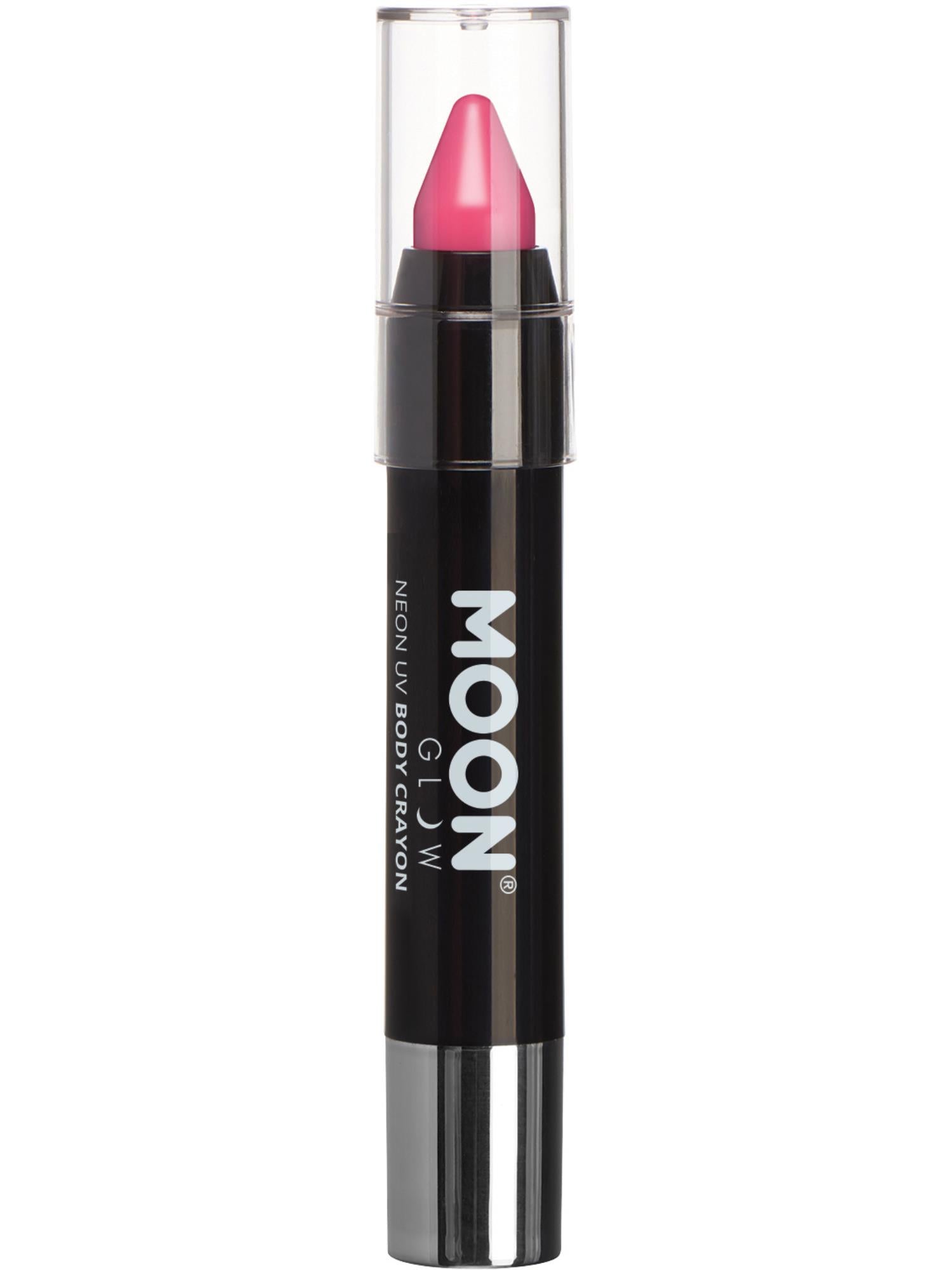 Moon Creations Glow Intense Neon UV Body Crayons, Intense Pi, Single, 3.2g