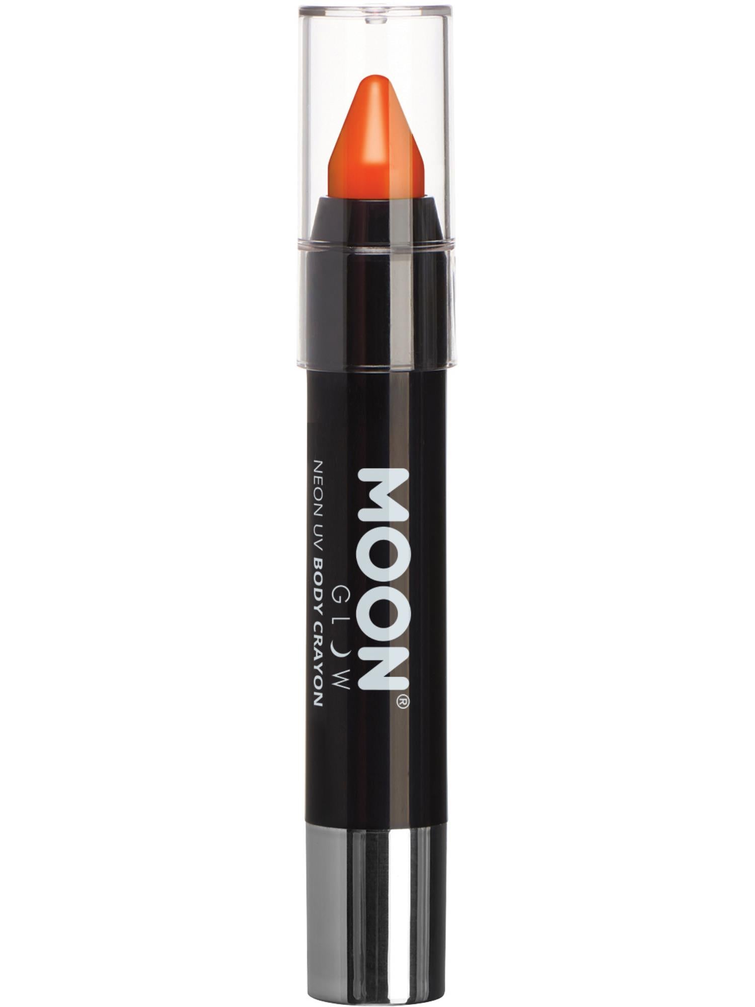 Moon Creations Glow Intense Neon UV Body Crayons, Intense Or, Single, 3.2g