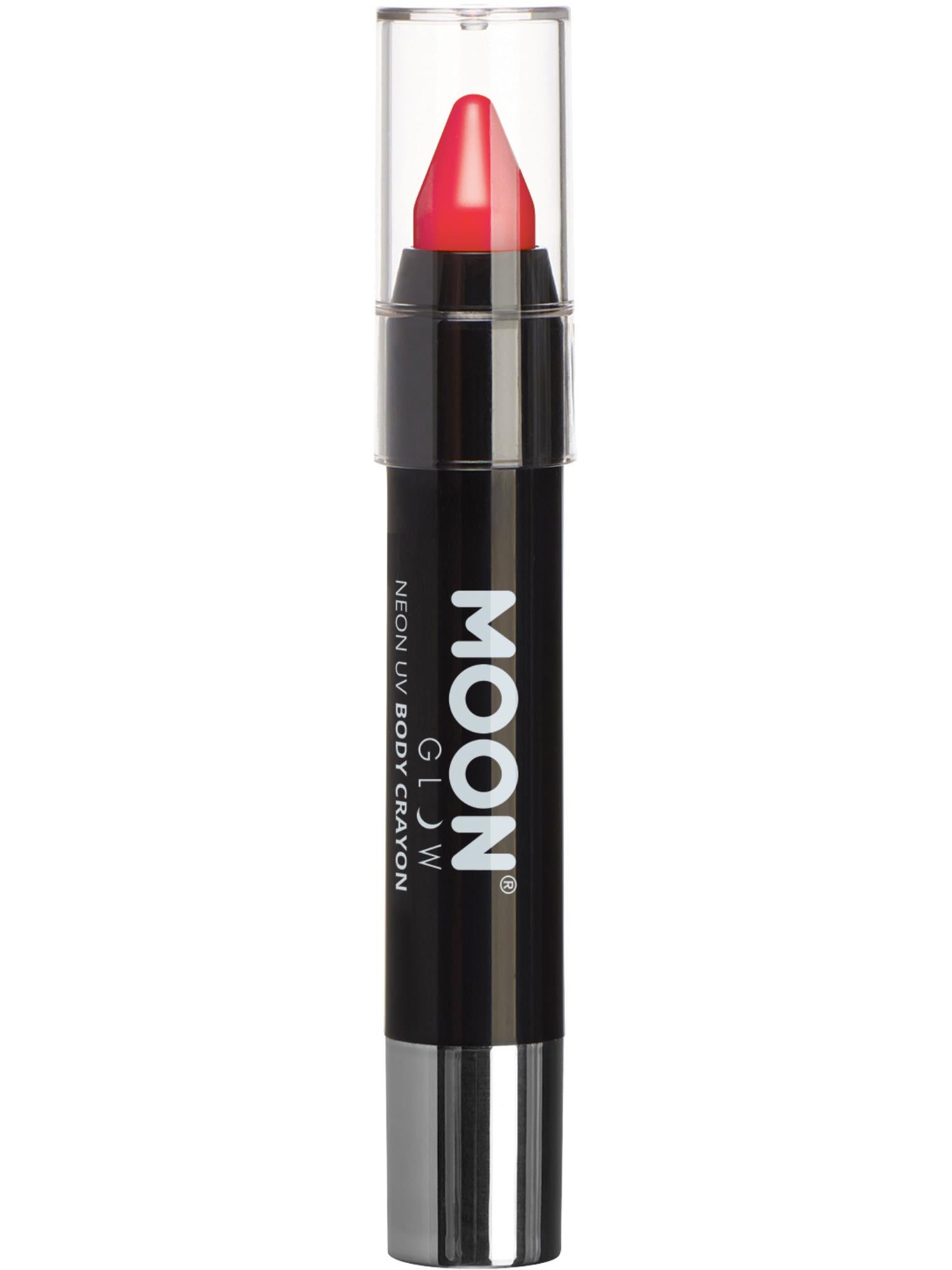 Moon Creations Glow Intense Neon UV Body Crayons, Intense Re, Single, 3.2g
