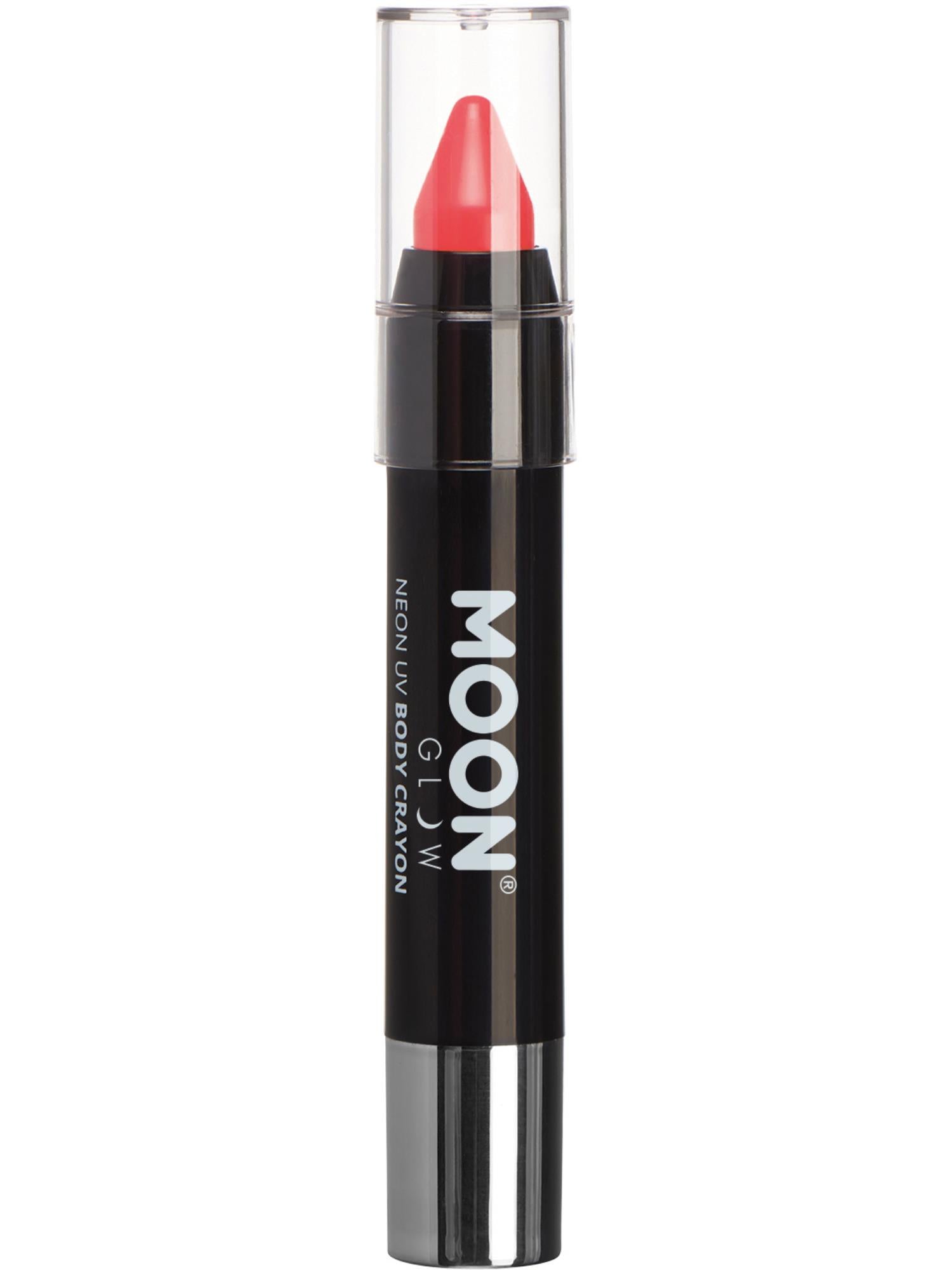 Moon Creations Glow Pastel Neon UV Body Crayons, Pastel Cora, Single, 3.2g