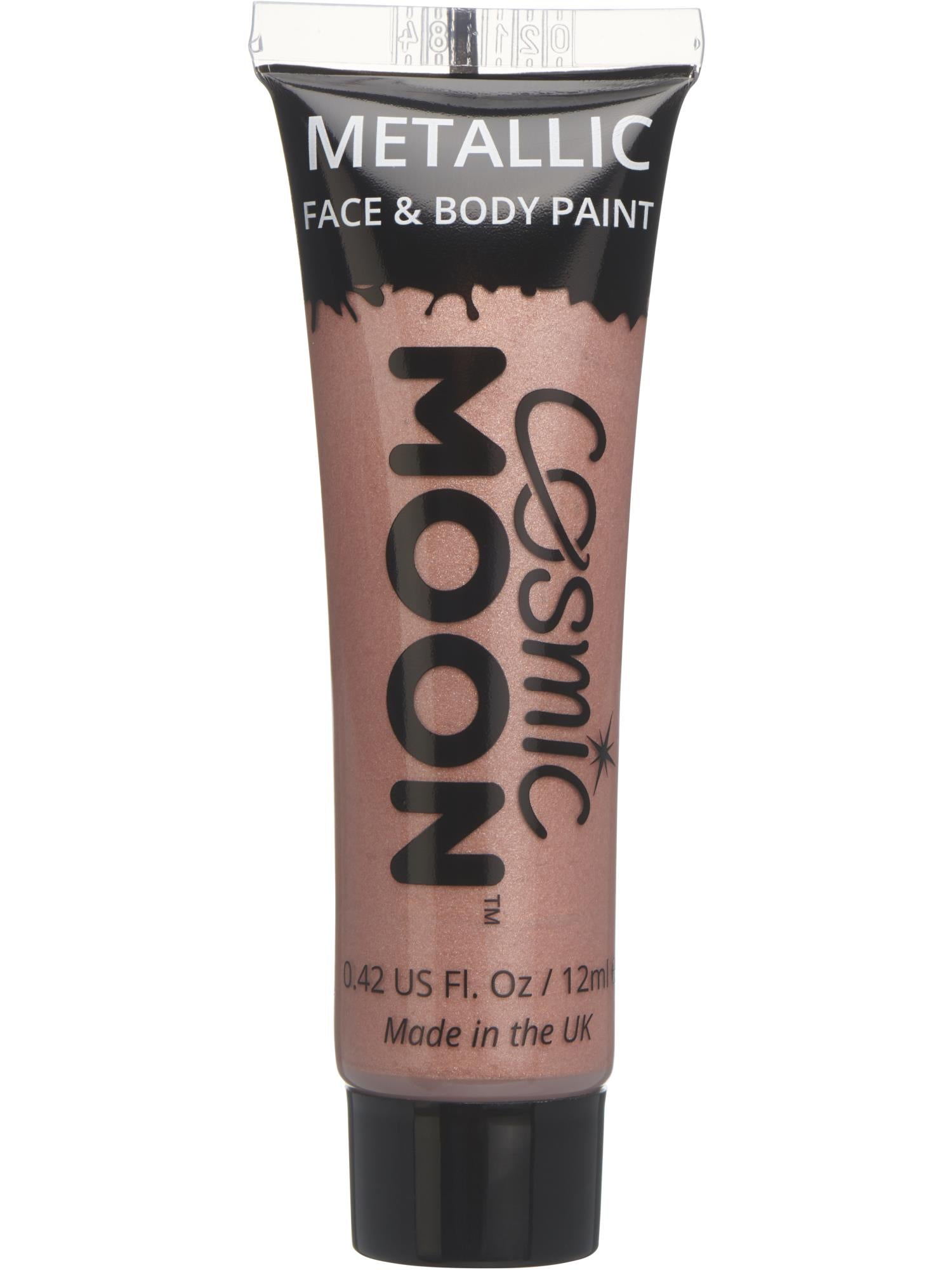 Cosmic Moon Creations Metallic Face & Body Paint, Rose Gold, Single, 12ml