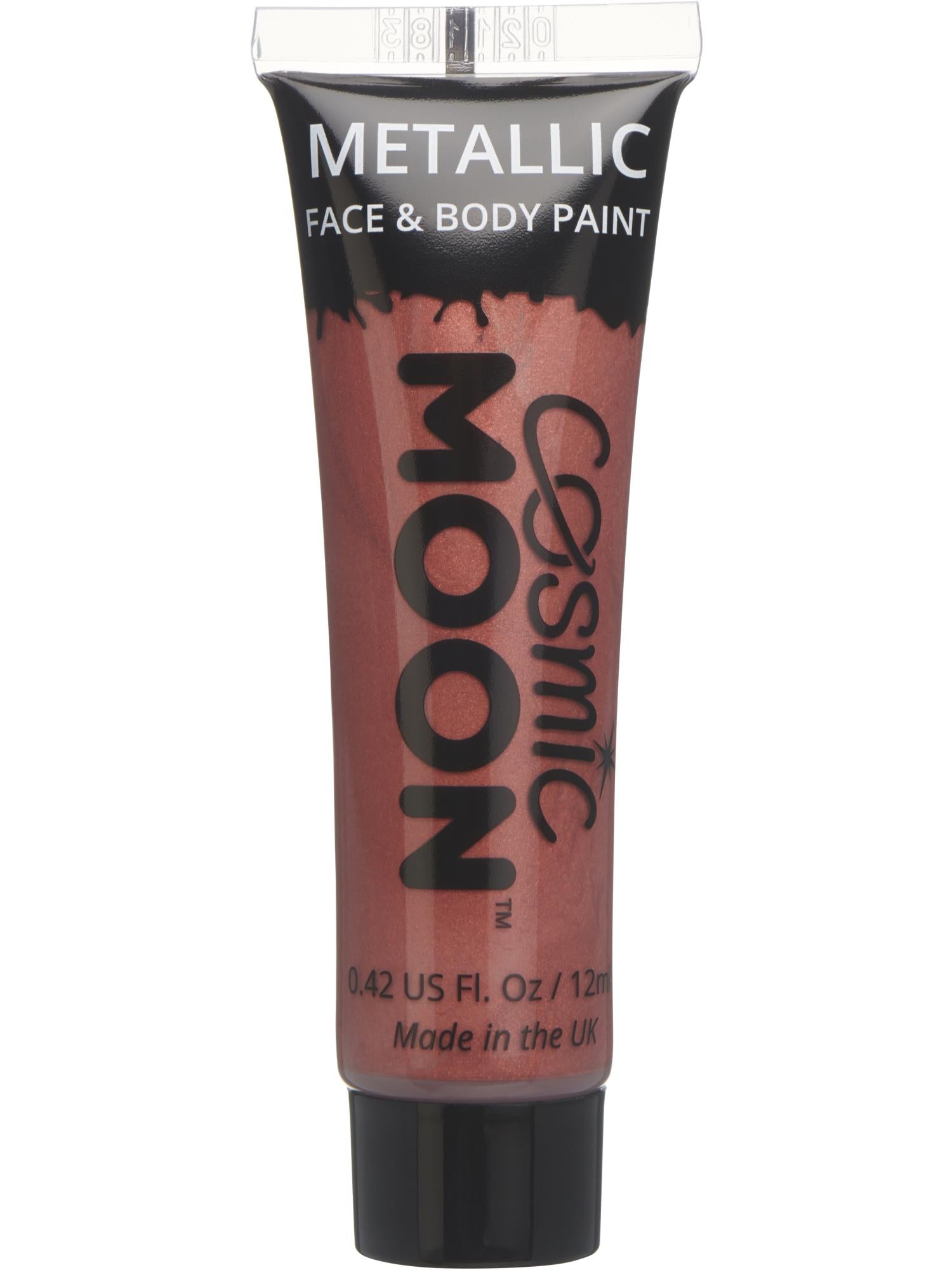 Cosmic Moon Creations Metallic Face & Body Paint, Red, Single, 12ml