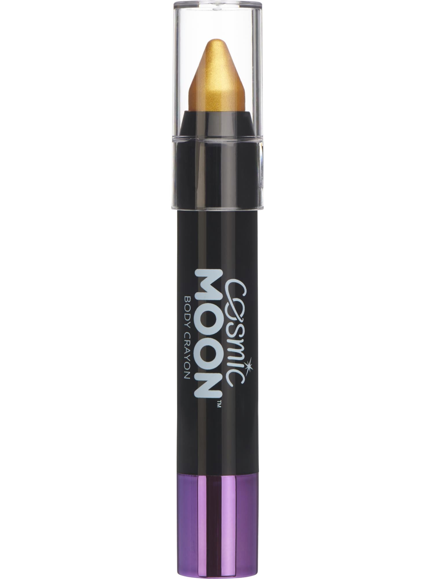 Cosmic Moon Creations Metallic Body Crayon, Gold, Single, 3.2g