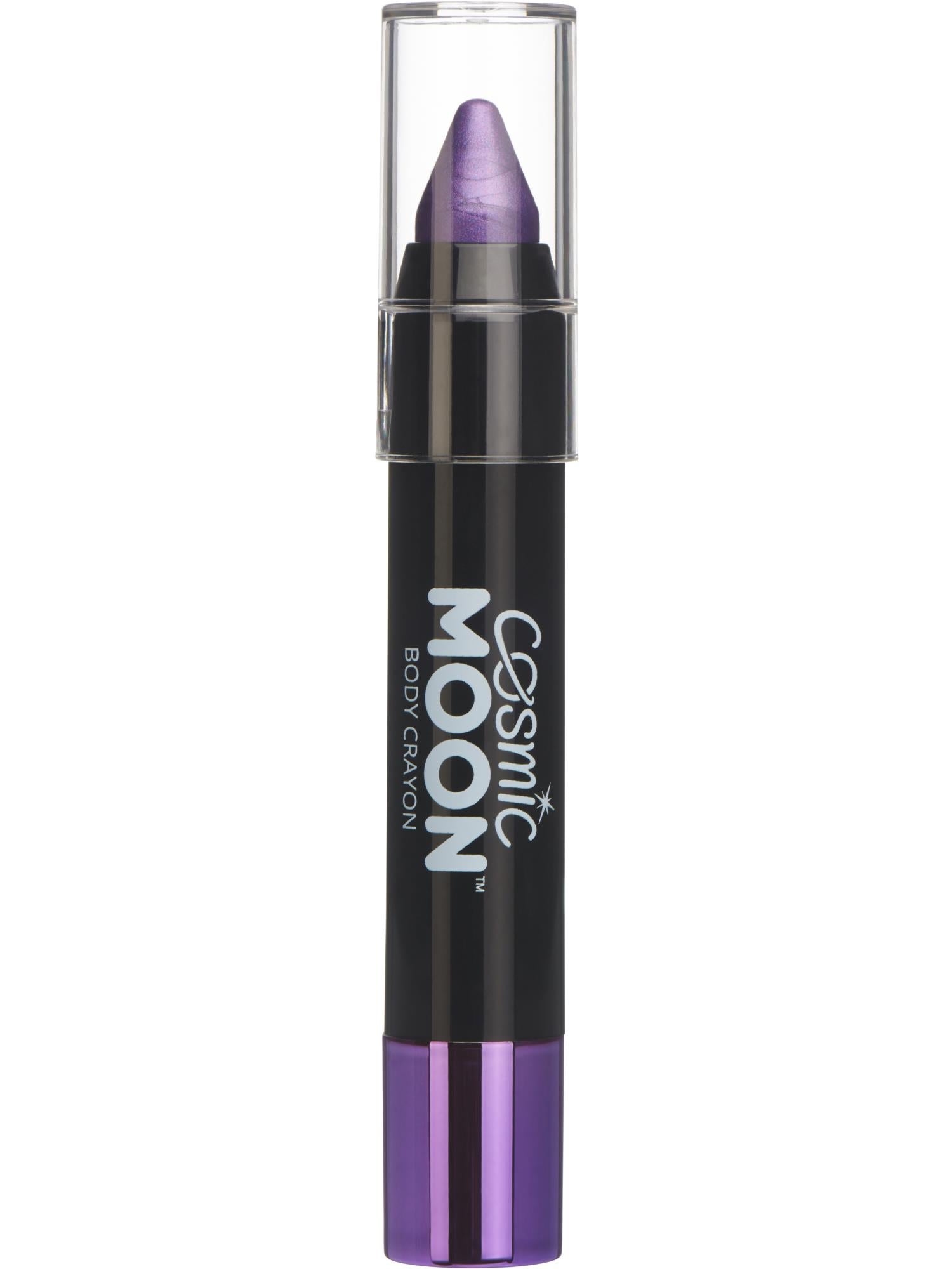 Cosmic Moon Creations Metallic Body Crayons, Purple, Single, 3.2g