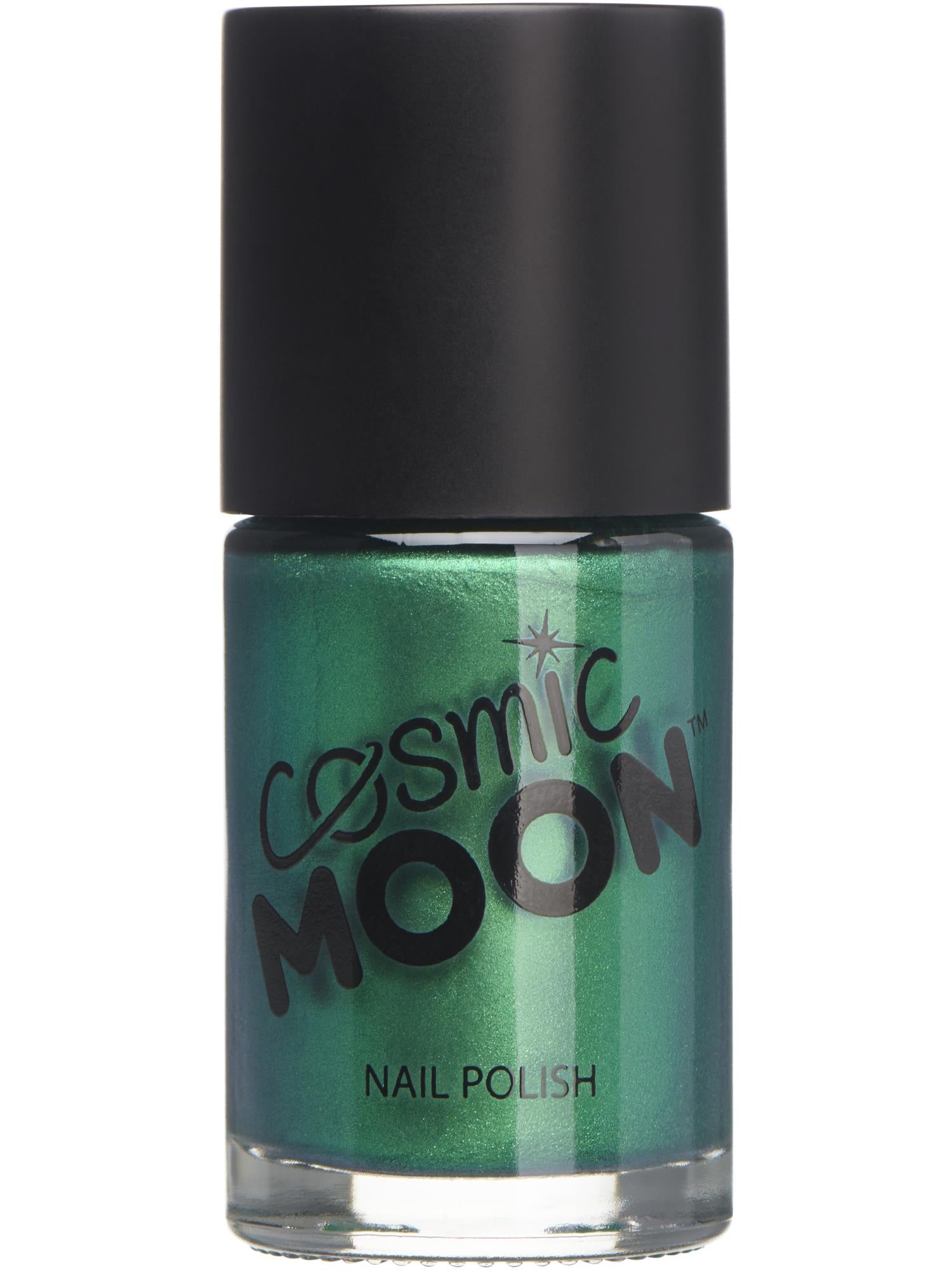 Cosmic Moon Creations Metallic Nail Polish, Green, Single,14ml