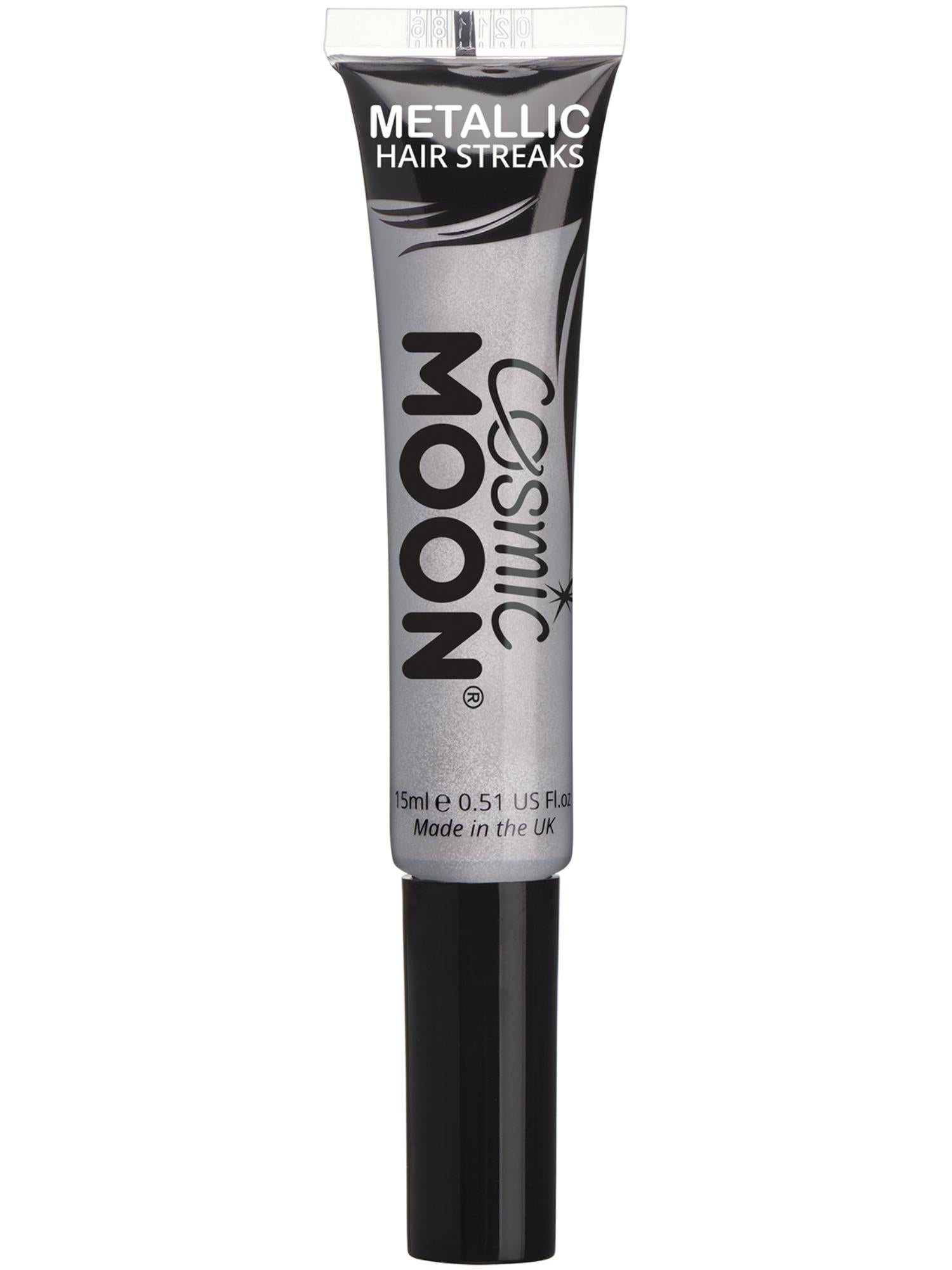 Cosmic Moon Creations Metallic Hair Streaks, Silver, Single, 15ml