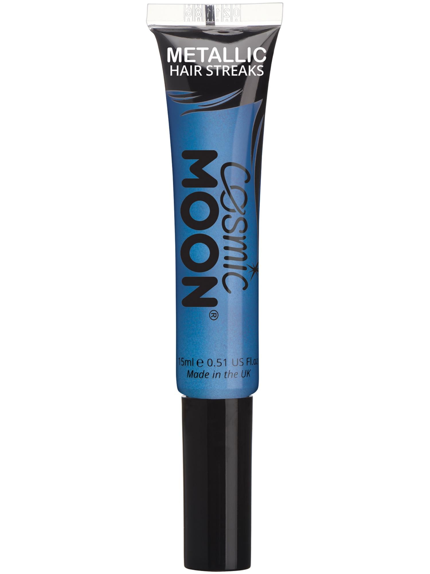 Cosmic Moon Creations Metallic Hair Streaks, Blue, Single, 15ml