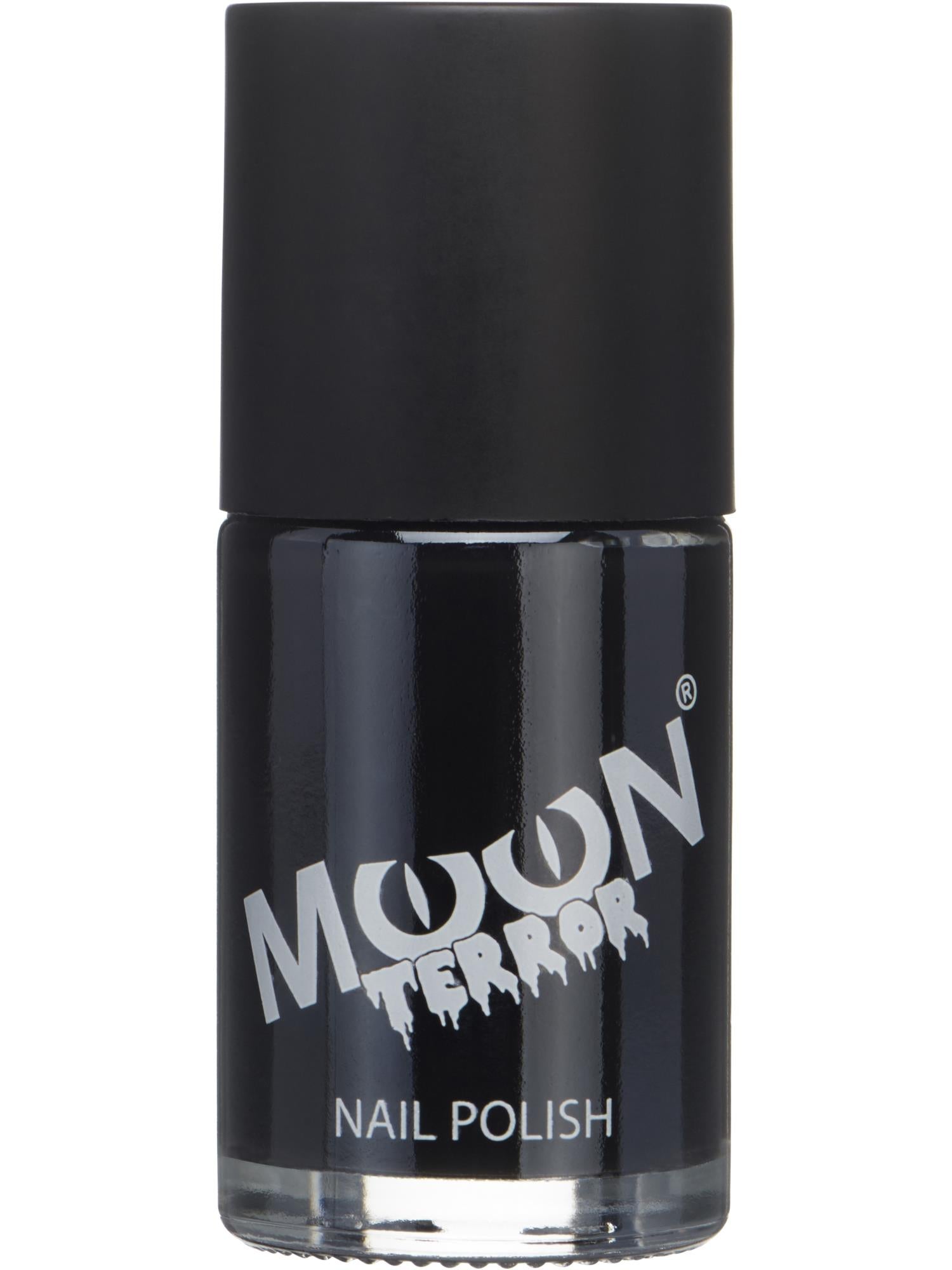 Moon Creations Terror Halloween Nail Polish, Black, Single 14ml