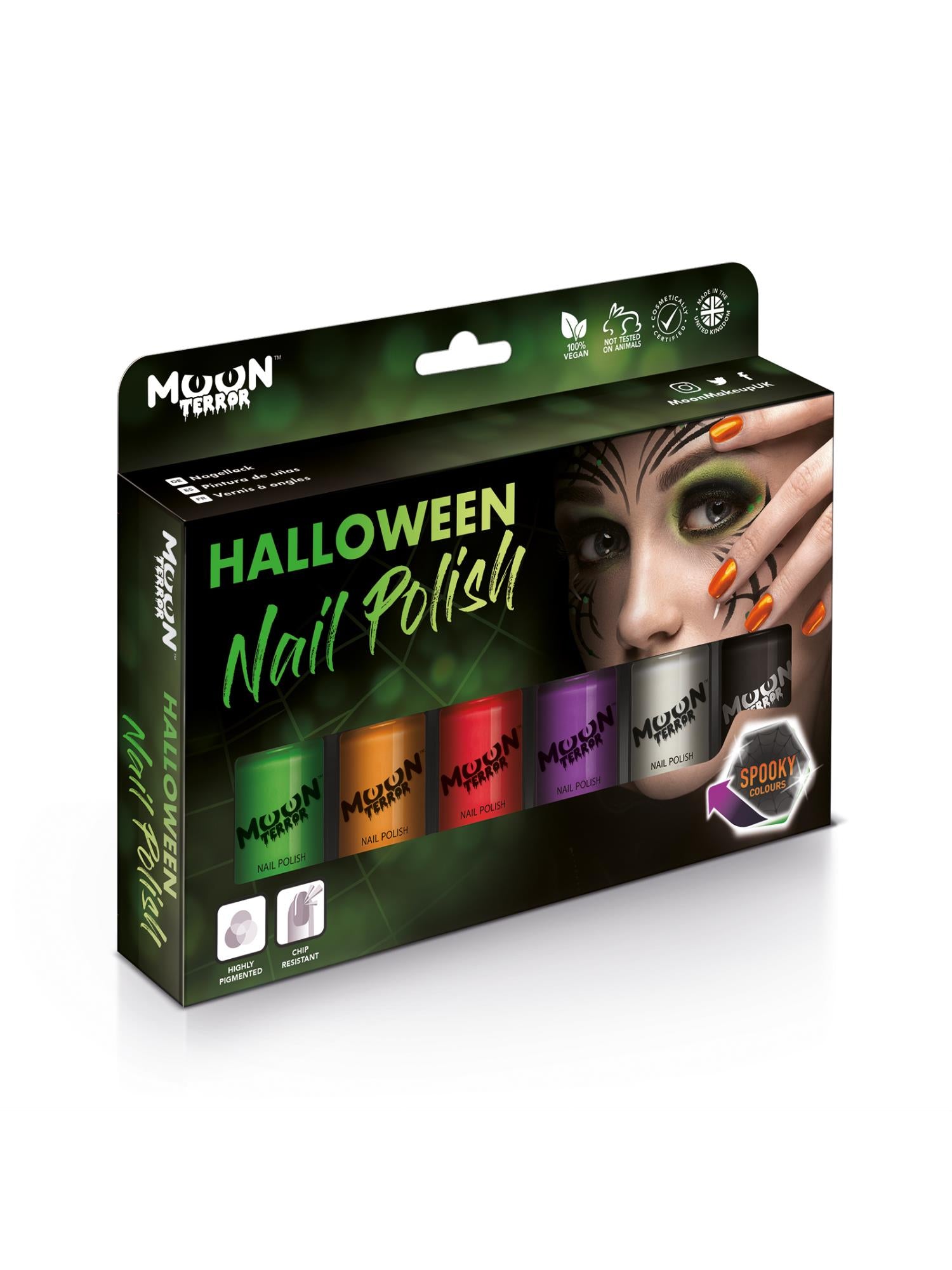 Moon Creations Terror Halloween Nail Polish, Assorted, Boxset 14ml