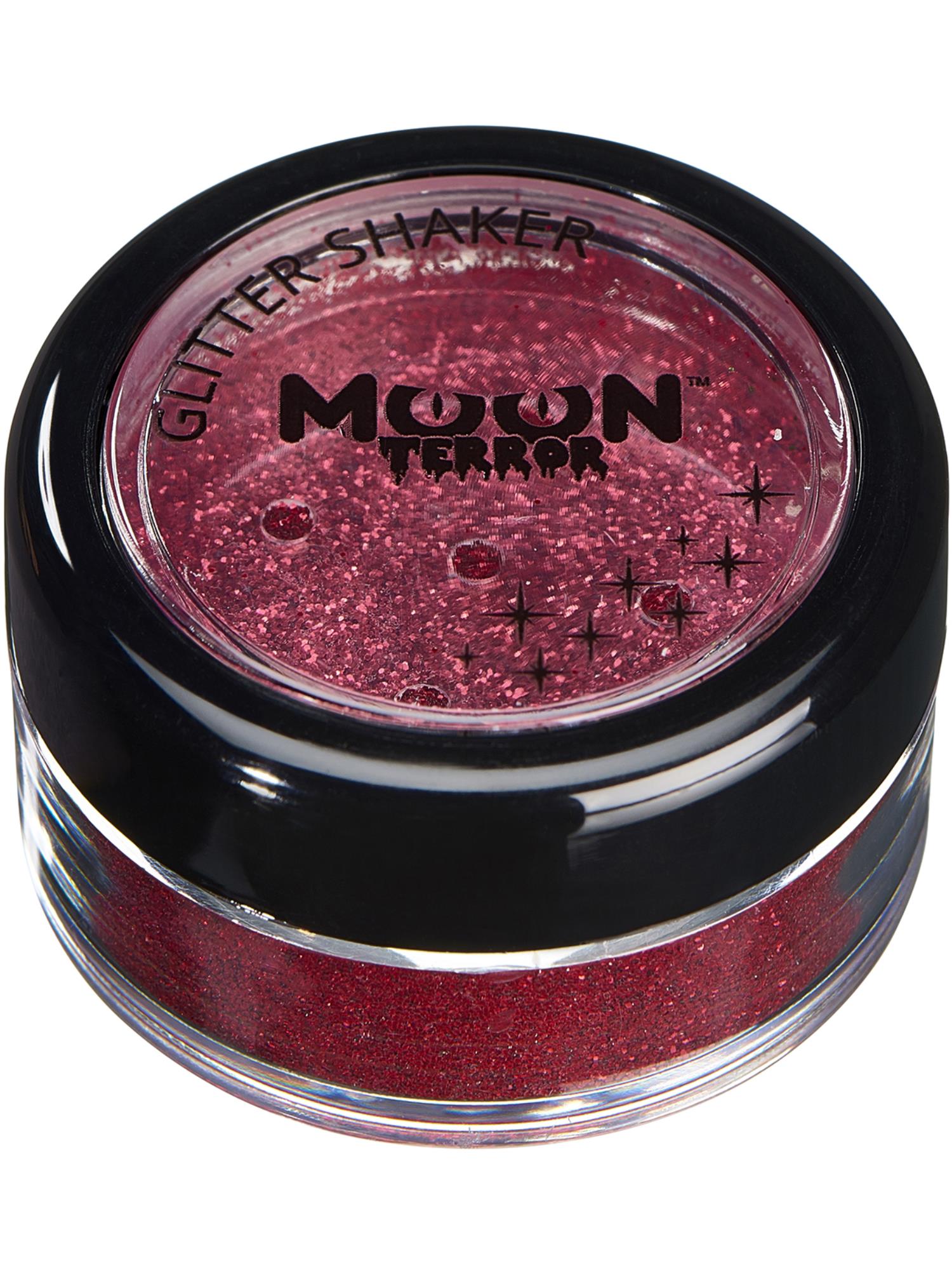 Moon Creations Terror Halloween Glitter Shakers, Red, Single 4.2g