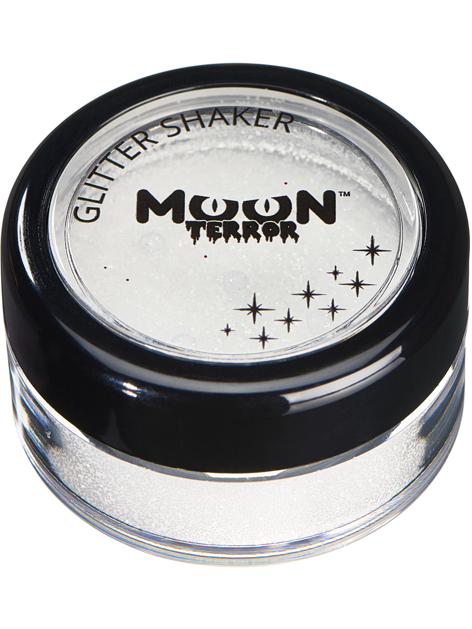 Moon Creations Terror Halloween Glitter Shakers, White, Single 4.2g