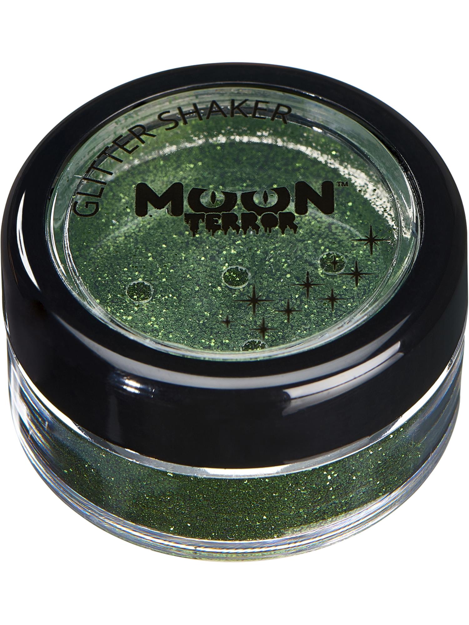 Moon Creations Terror Halloween Glitter Shakers, Green, Single 4.2g