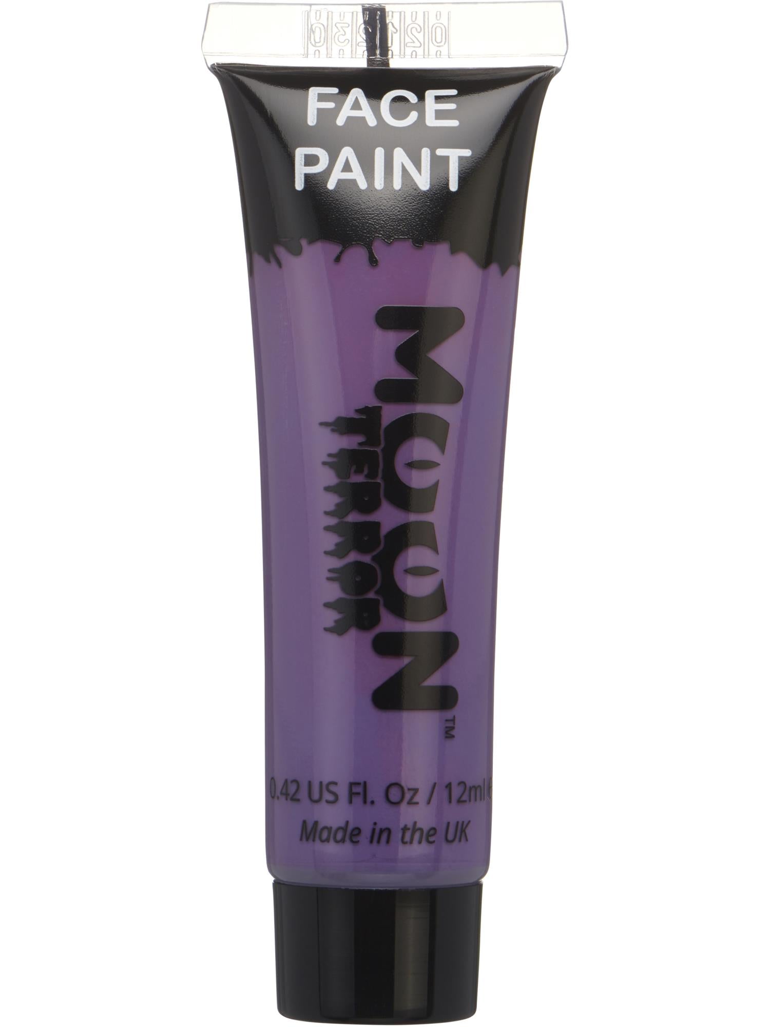 Moon Creations Terror Halloween Face & Body Paint, Purple, Single 12ml