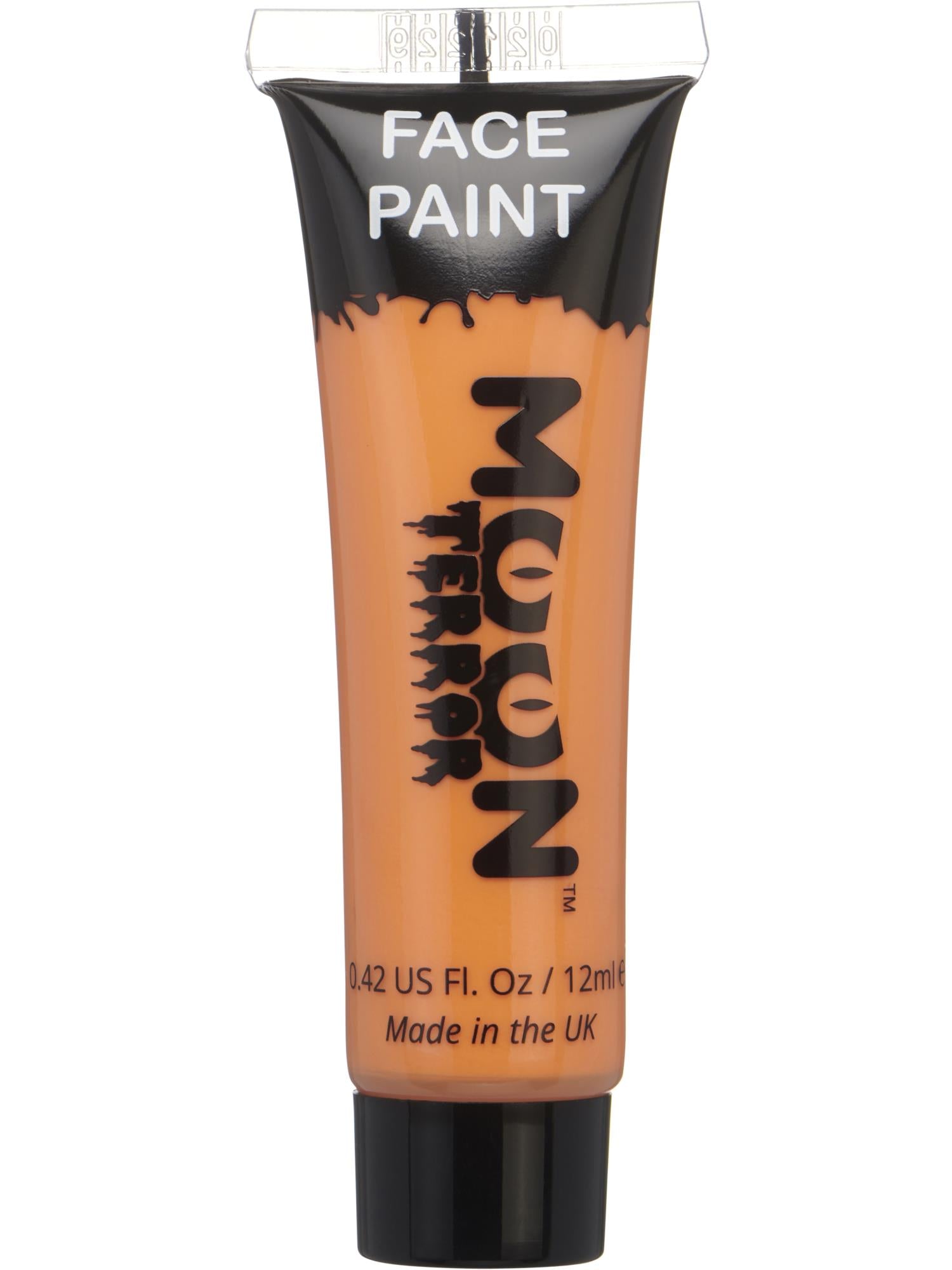 Moon Creations Terror Halloween Face & Body Paint, Orange, Single 12ml