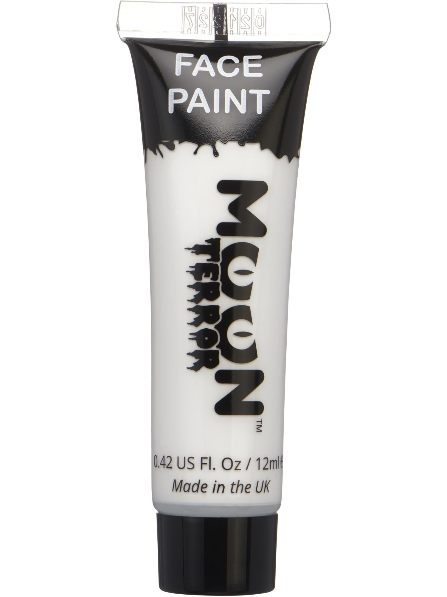 Moon Creations Terror Halloween Face & Body Paint, White, Single 12ml