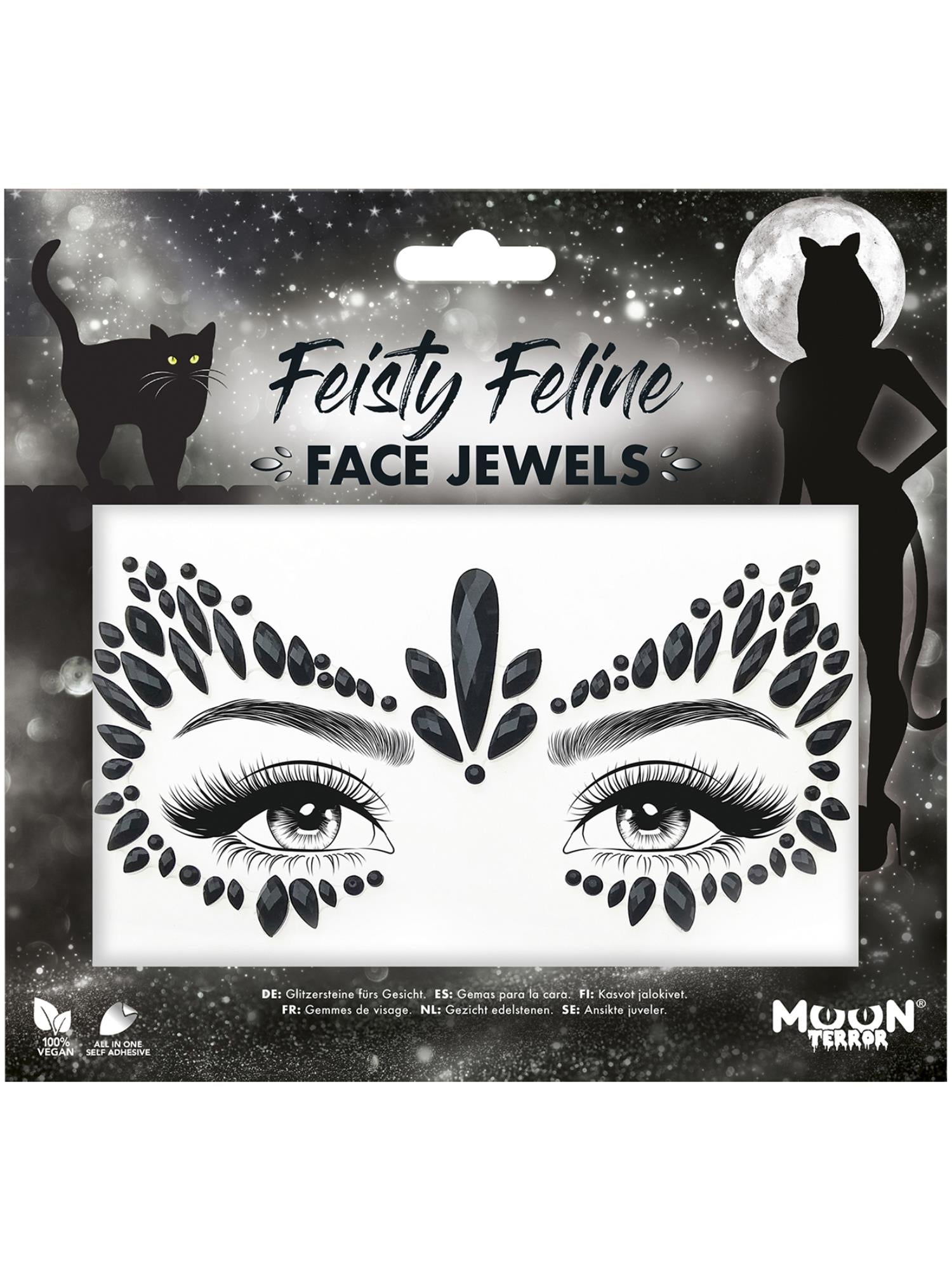 Moon Creations Terror Face Jewels, Feisty Feline