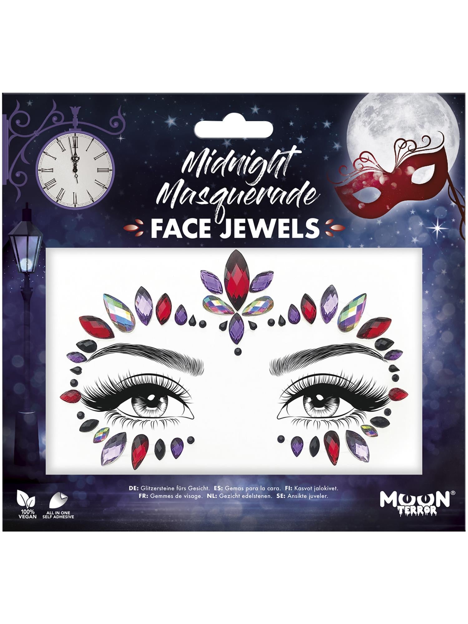 Moon Creations Terror Face Jewels, Midnight Masquerade
