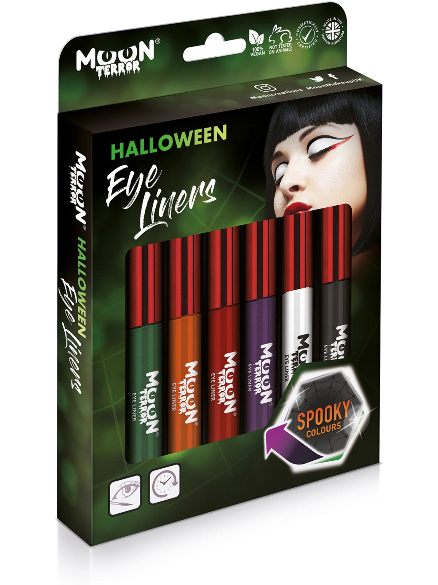 Moon Creations Terror Halloween Eye Liner, Boxset