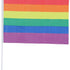 Hand Held Rainbow Flags 45x30cm 12Pk Alternative 1