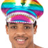 Metallic Studded Rainbow Captains Hat