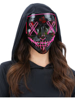 Pink Light Up LED Stitch Mask