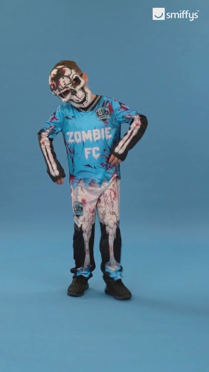 Zombie Footballer City Skeleton Costume