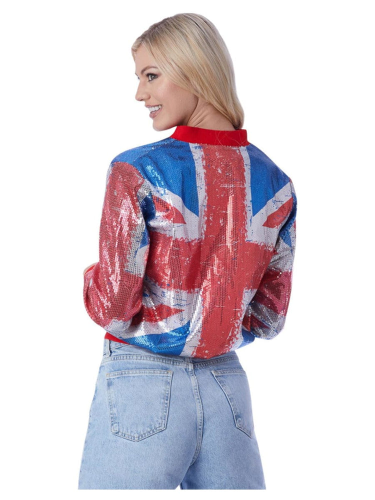 Union Jacket Sequin Bomber Jacket Back