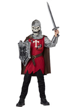 Kids Skull Knight Costume, Medieval Horror Fancy Dress