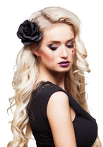 Black Rose Hair Accessory
