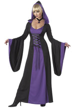 Purple and Black Hooded Robe Deluxe