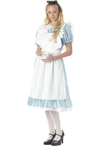 Classic Alice in wonderland Fancy Dress Costume - Child Fairy Tale Outfit