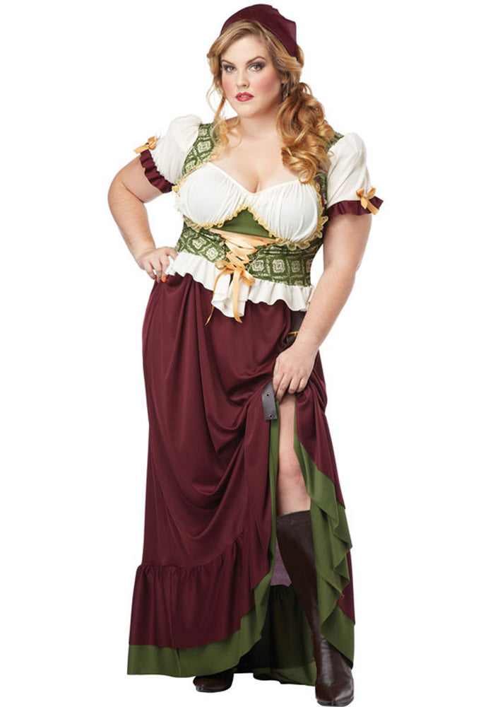 Renaissance Wench Costume, Plus Size Fancy Dress