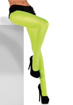 Opaque Tights - Neon Green