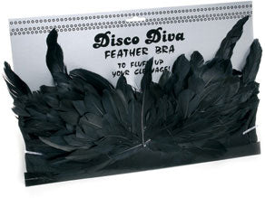 Feathered Bra, Black