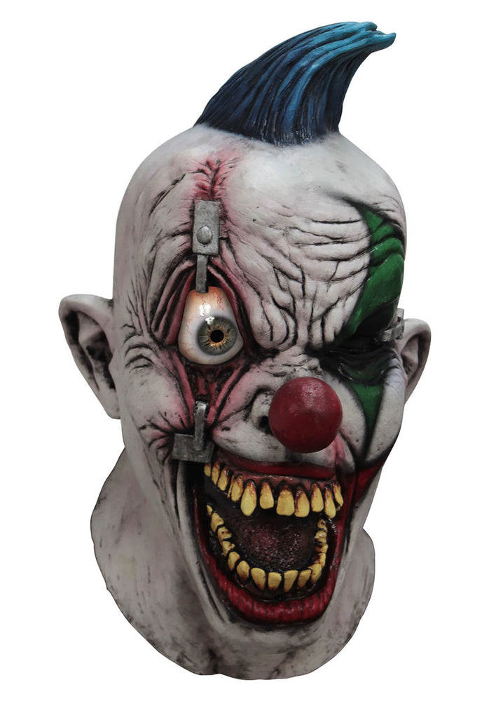 Pinned-Eye Clown Latex Mask