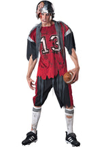 Adult Dead Zone Zombie Costume, American Football Zombie