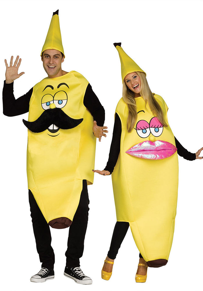 Mr Banana Pink and Yellow Mens Fancy Dress