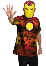 Ironman T-Shirt and Mask Costume - Alternative