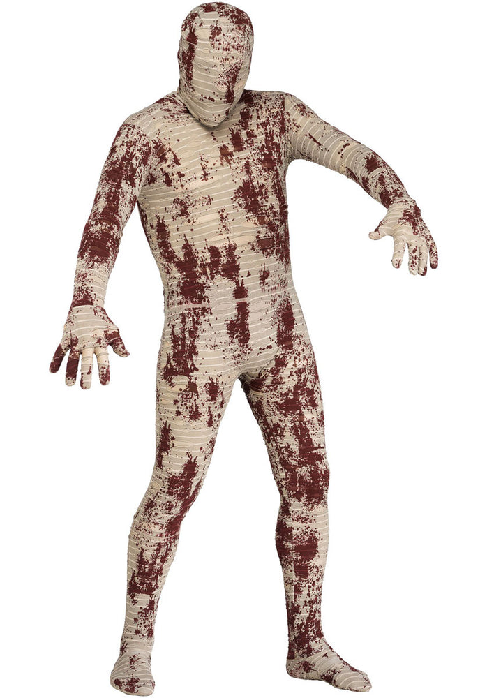 Faceless Dirty Zombie Mummy Costume Adult