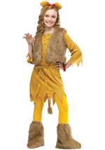 Kids Cowardly Lion Costume for Girls