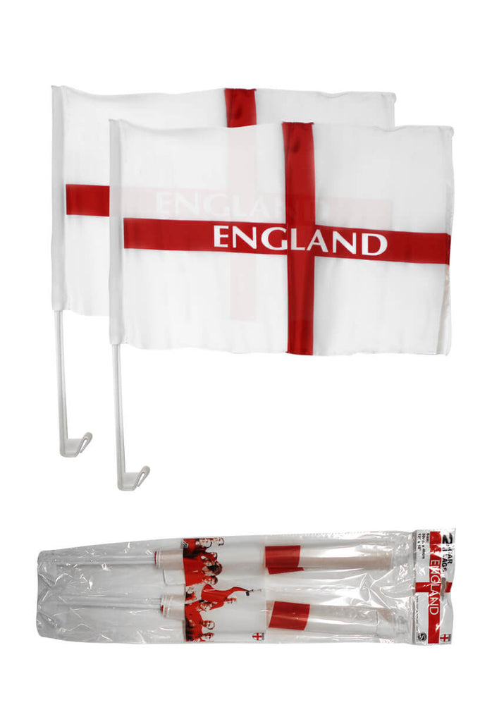 England Car Flag (Twin Pack)