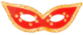 Fiesta Eye Mask Red Colour