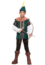 Kids Robin Hood Costume - Medieval Child Fancy Dress