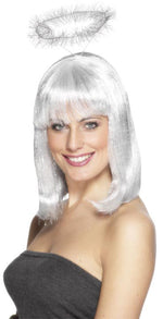 Halo Silver Tinsel, Angel Fancy Dress Accessory