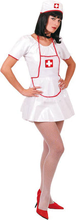 Nurse PVC Sexy Costume, Occupation Fancy Dress
