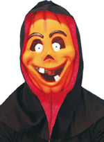 Pumpkin Mask, Orange, With Hood Smiffys fancy dress