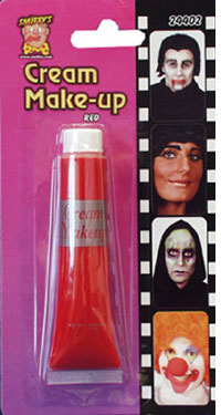Cream Make-up Red Tube Smiffys fancy dress