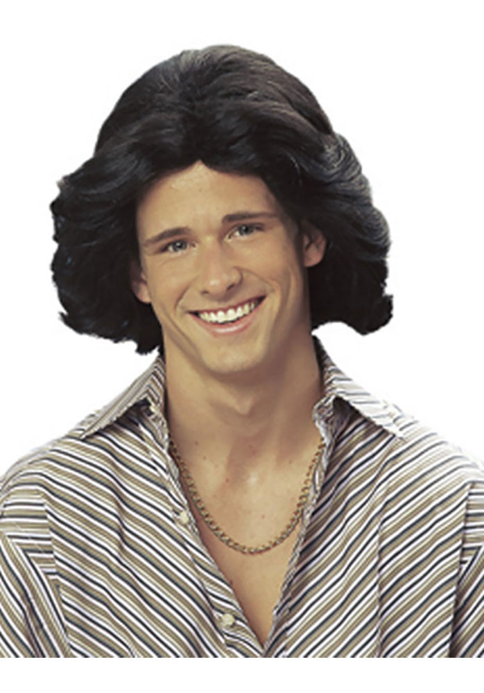 Feathered 70's Mullet Wig Black