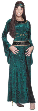 Renaissance Lady Costume, Dress, Belt Smiffys fancy dress